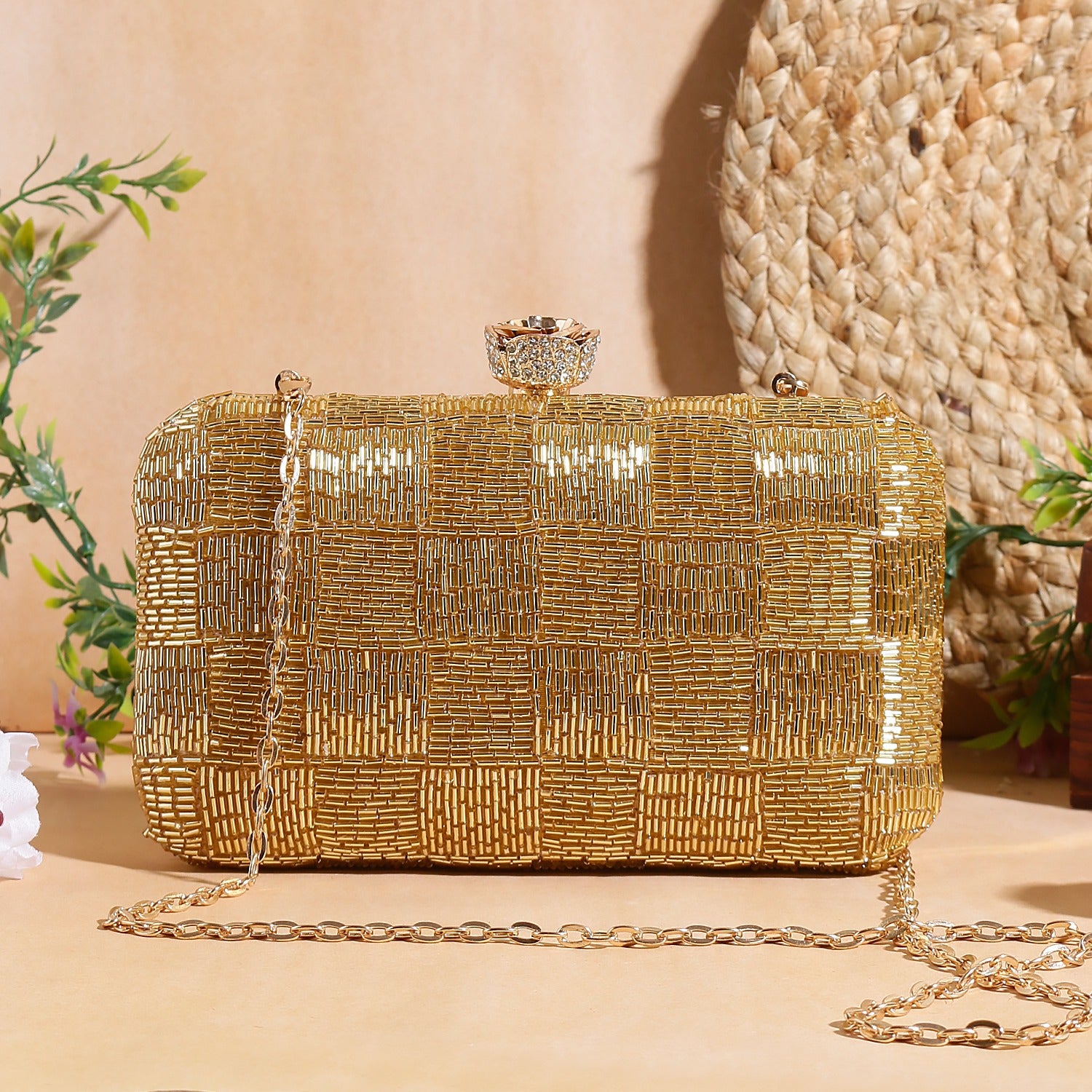 Gold hot Clutch