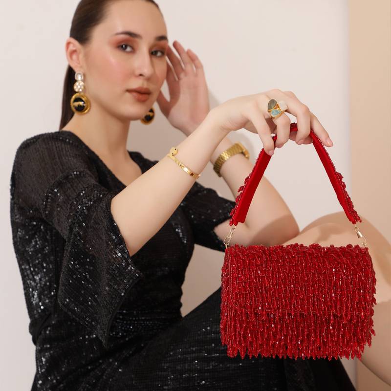 Beads hanging bag