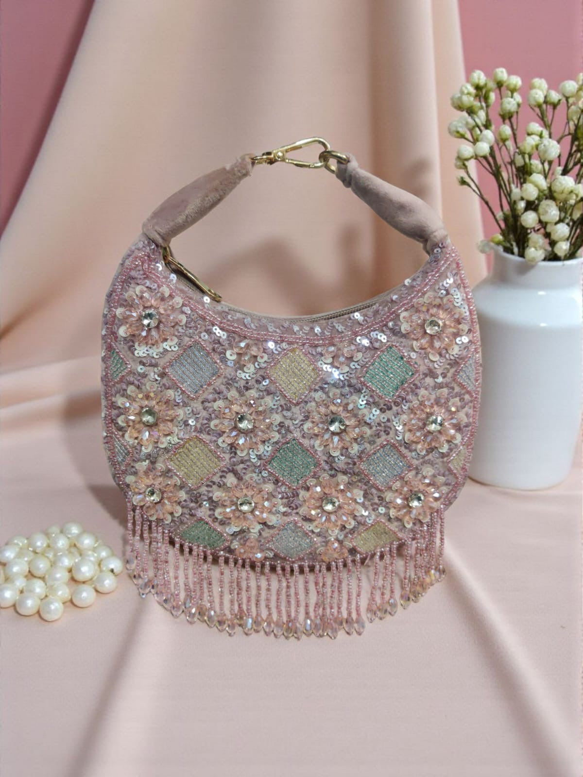 Blush bloom bag