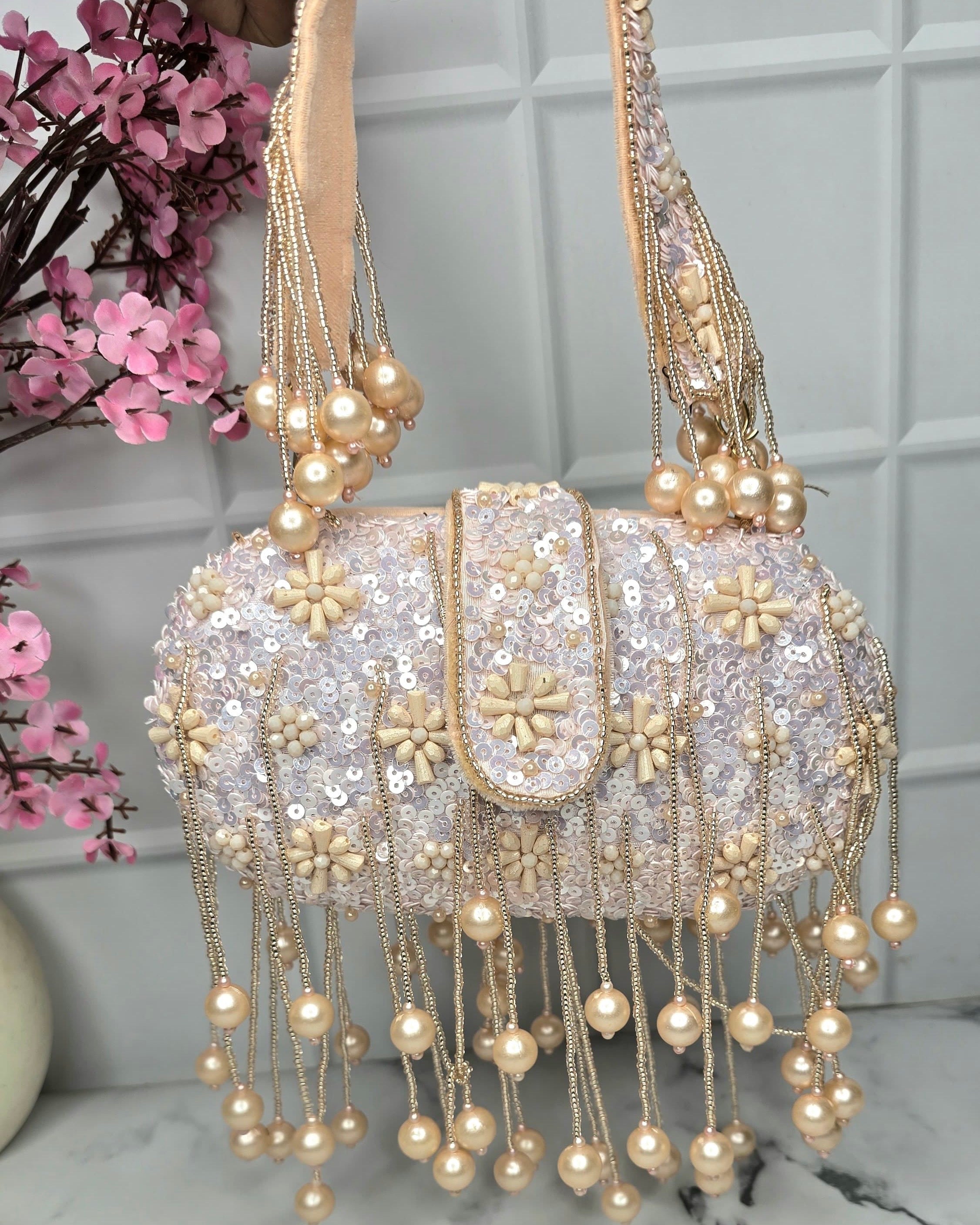 Beads hanging pretty bags