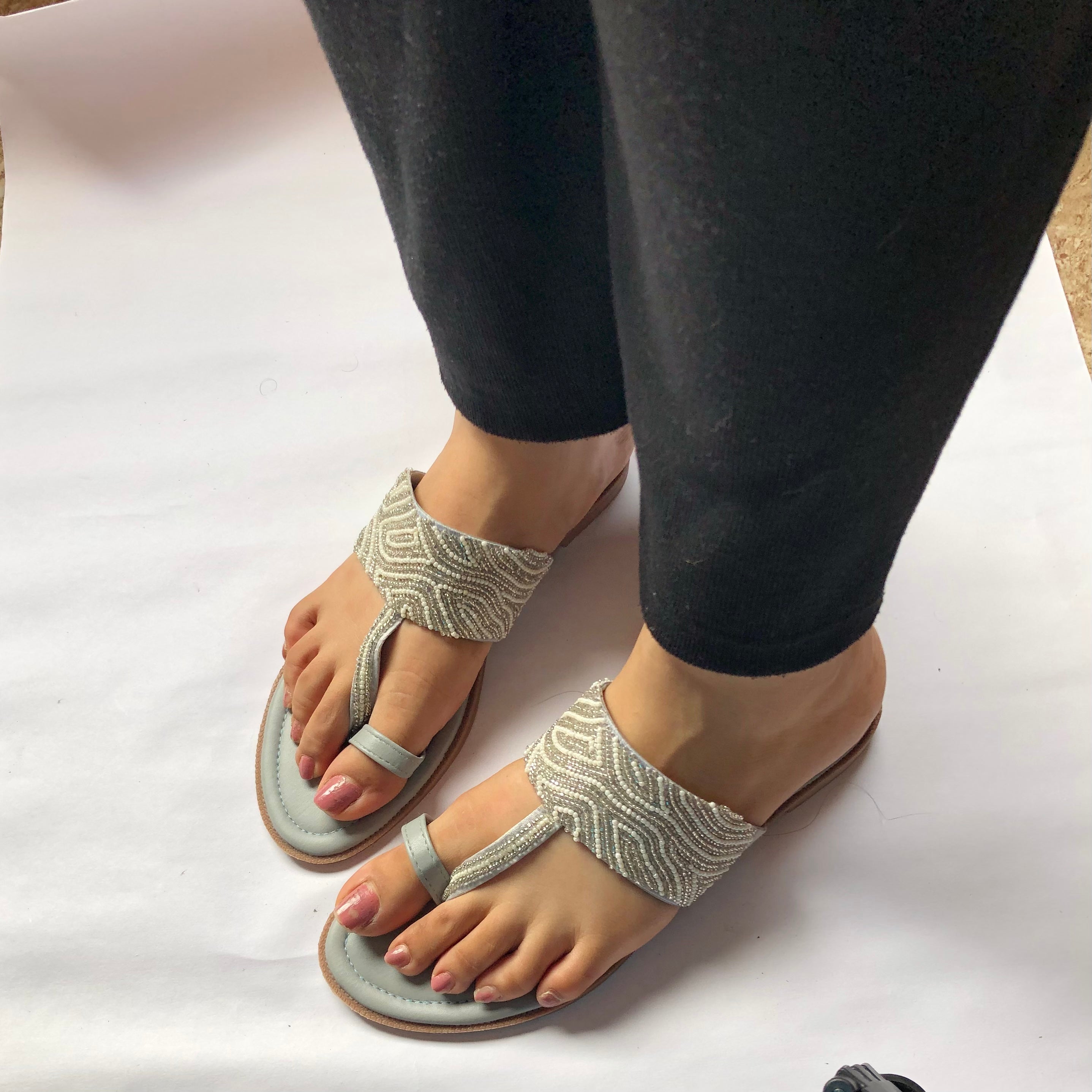 Grey beaded Kolha’s