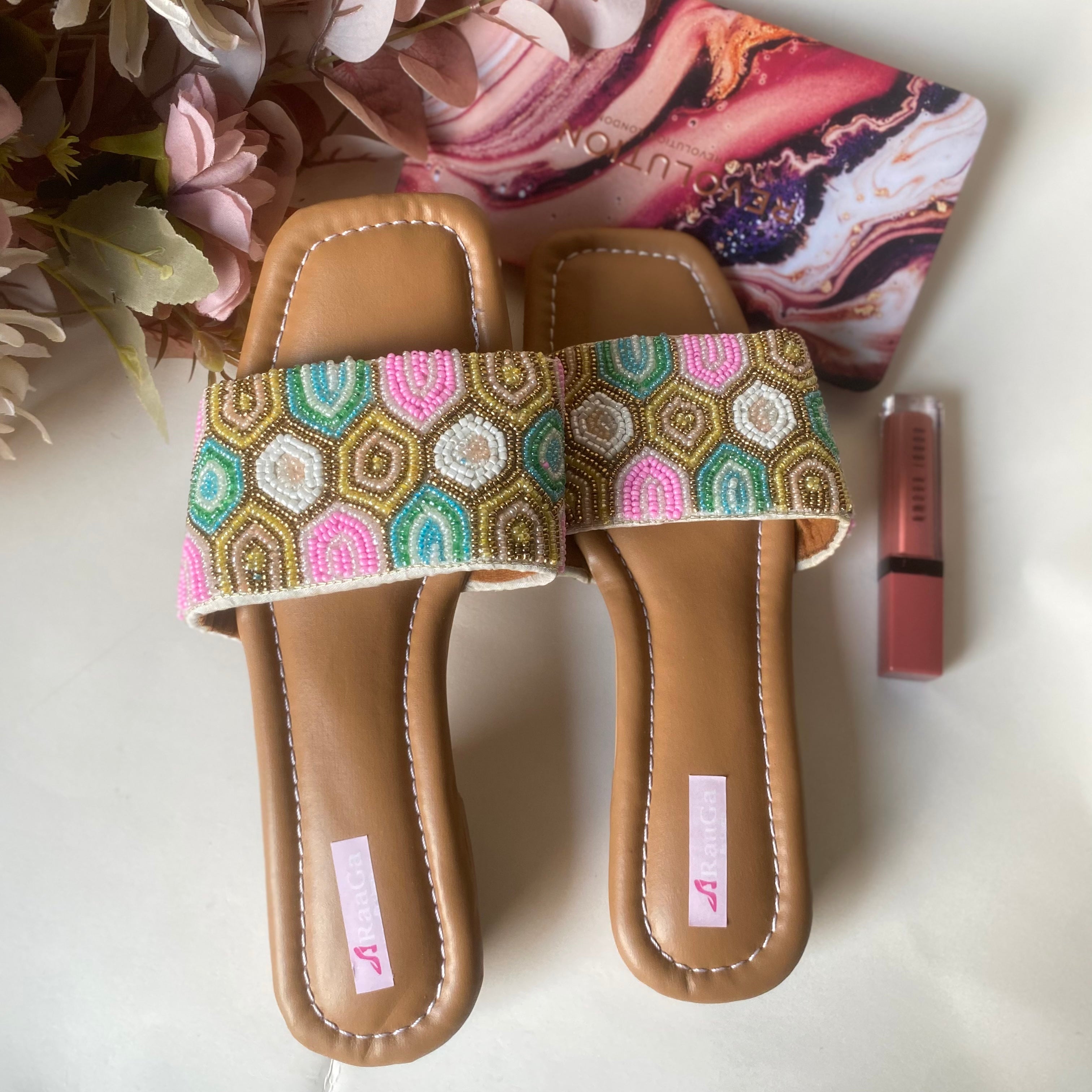 Multi beaded sandal