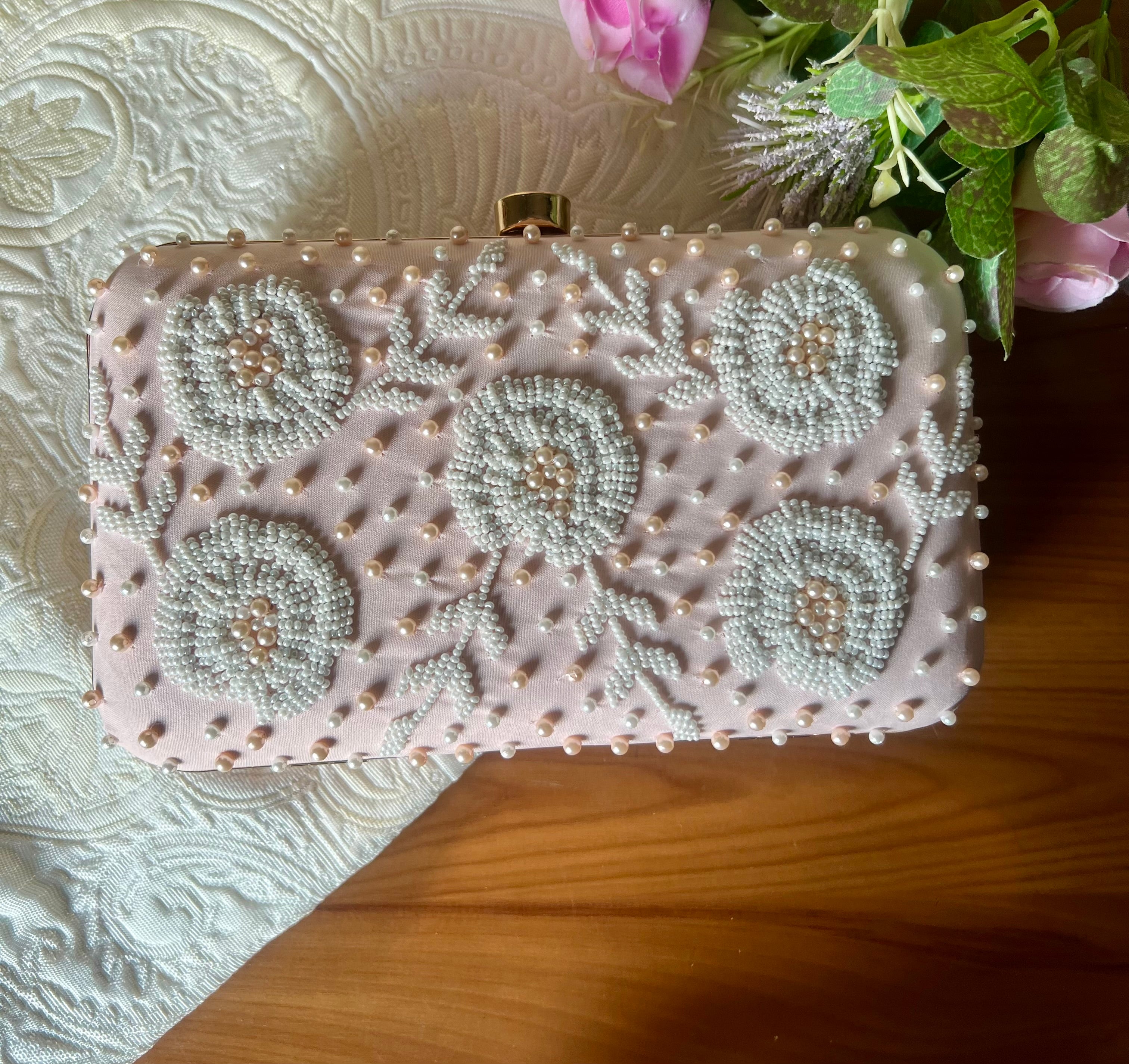 Pearlie Pink clutch