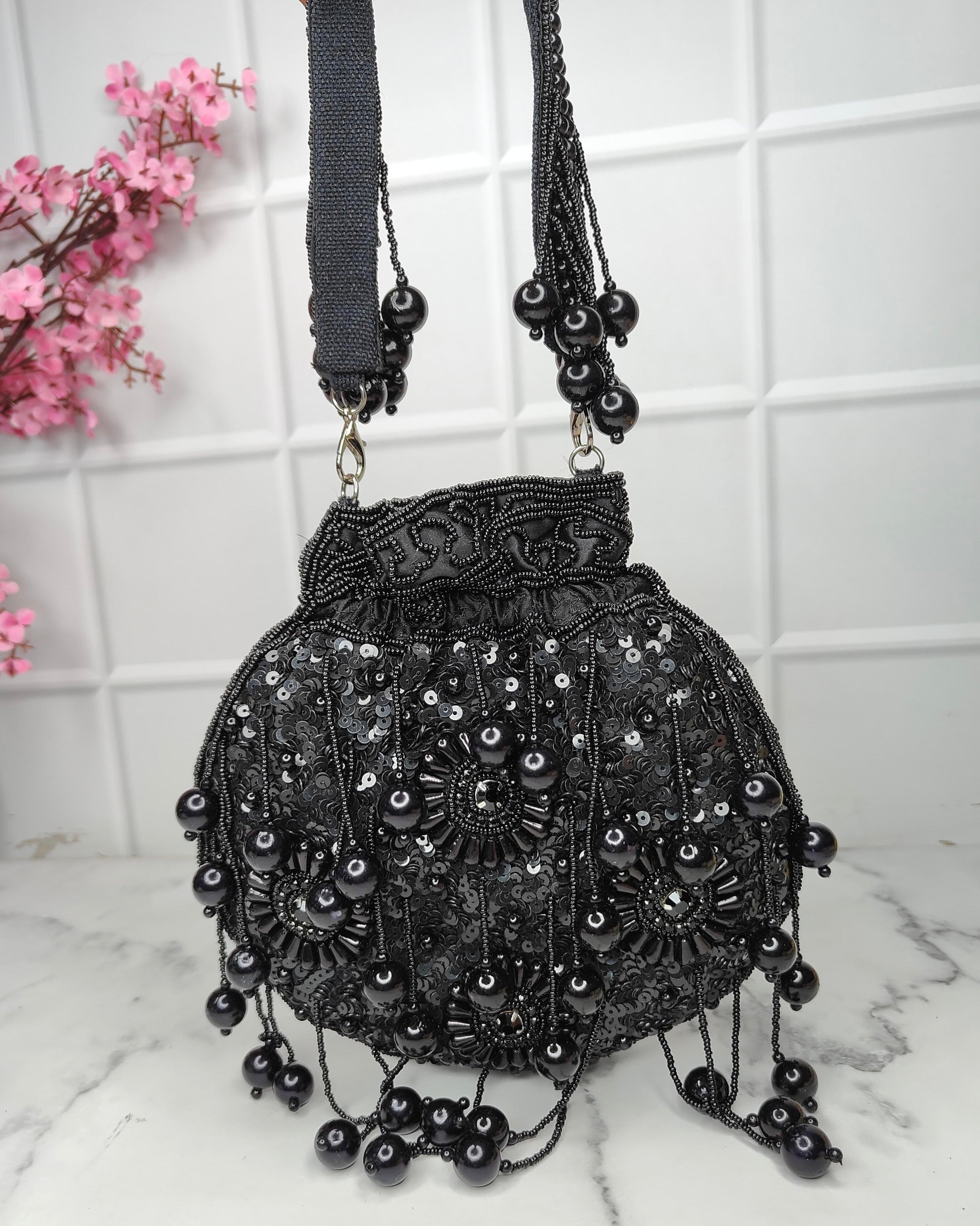 Hanging pearly bag