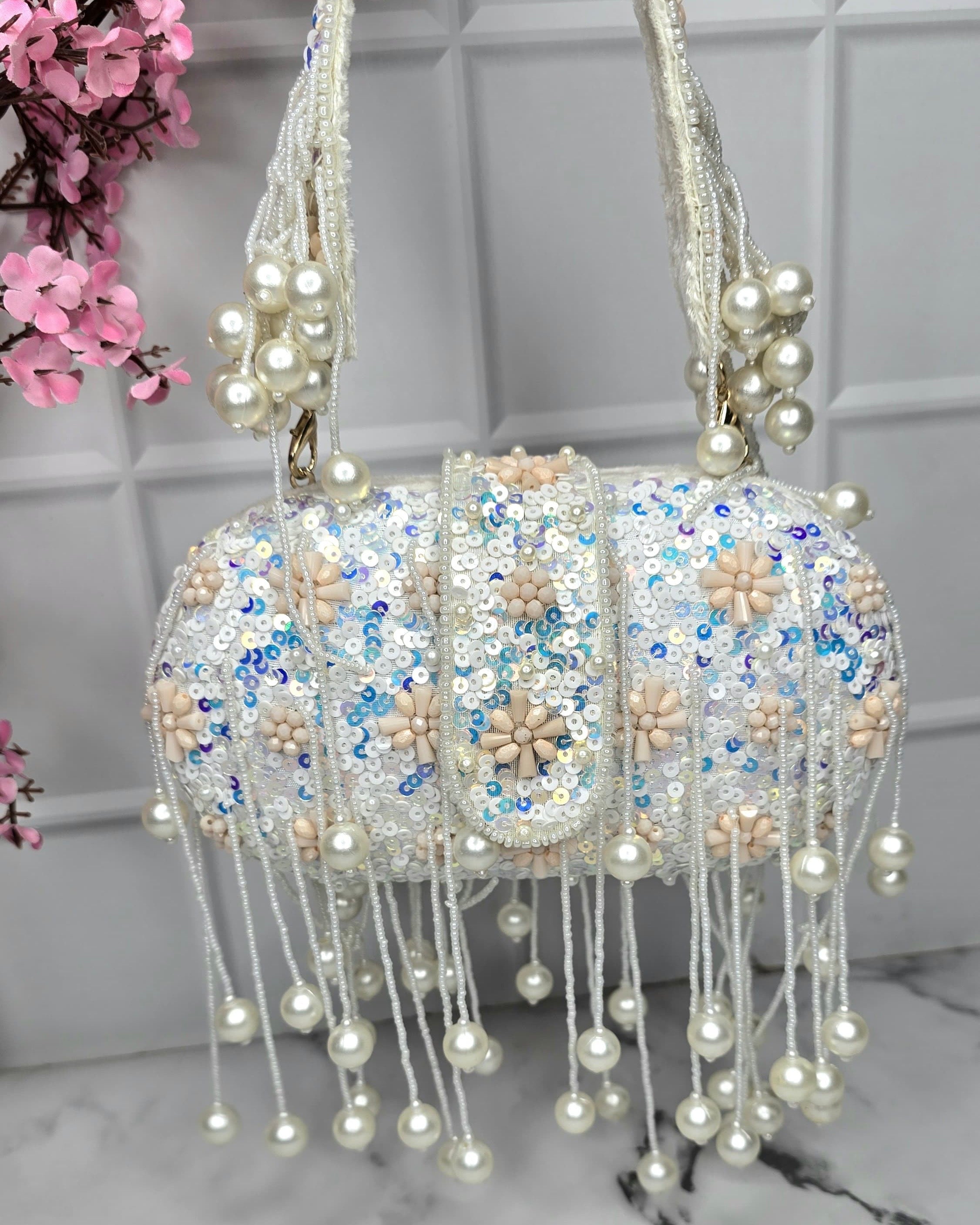 Beads hanging pretty bags