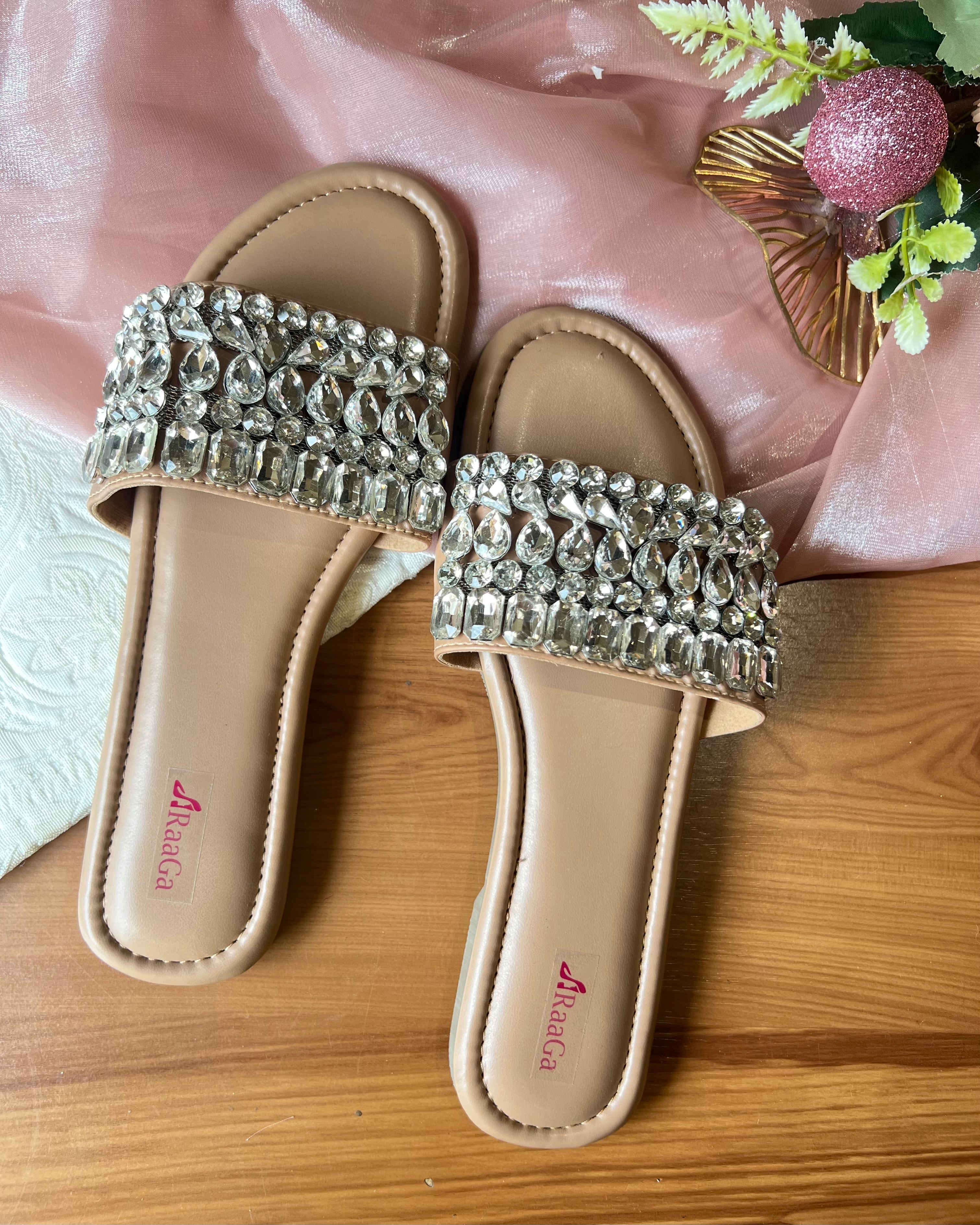 silver stone sandals