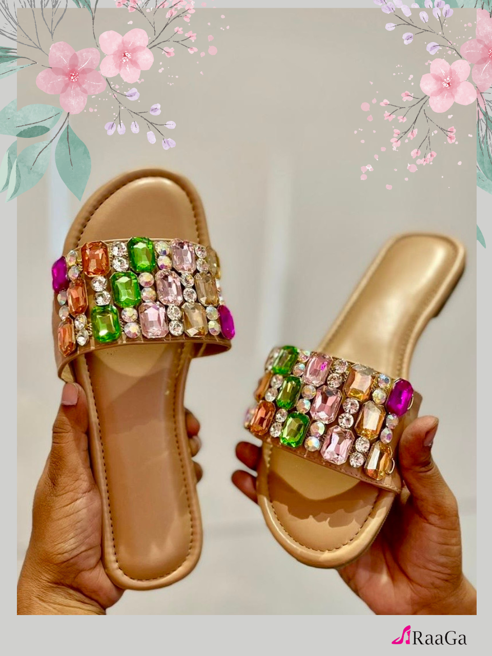 pretty coloured sandals